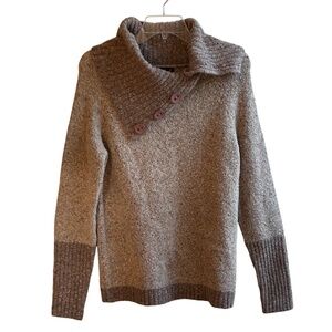 ONE A Versatile Cowl Neck  Cotton Poly Blend Sweater Large